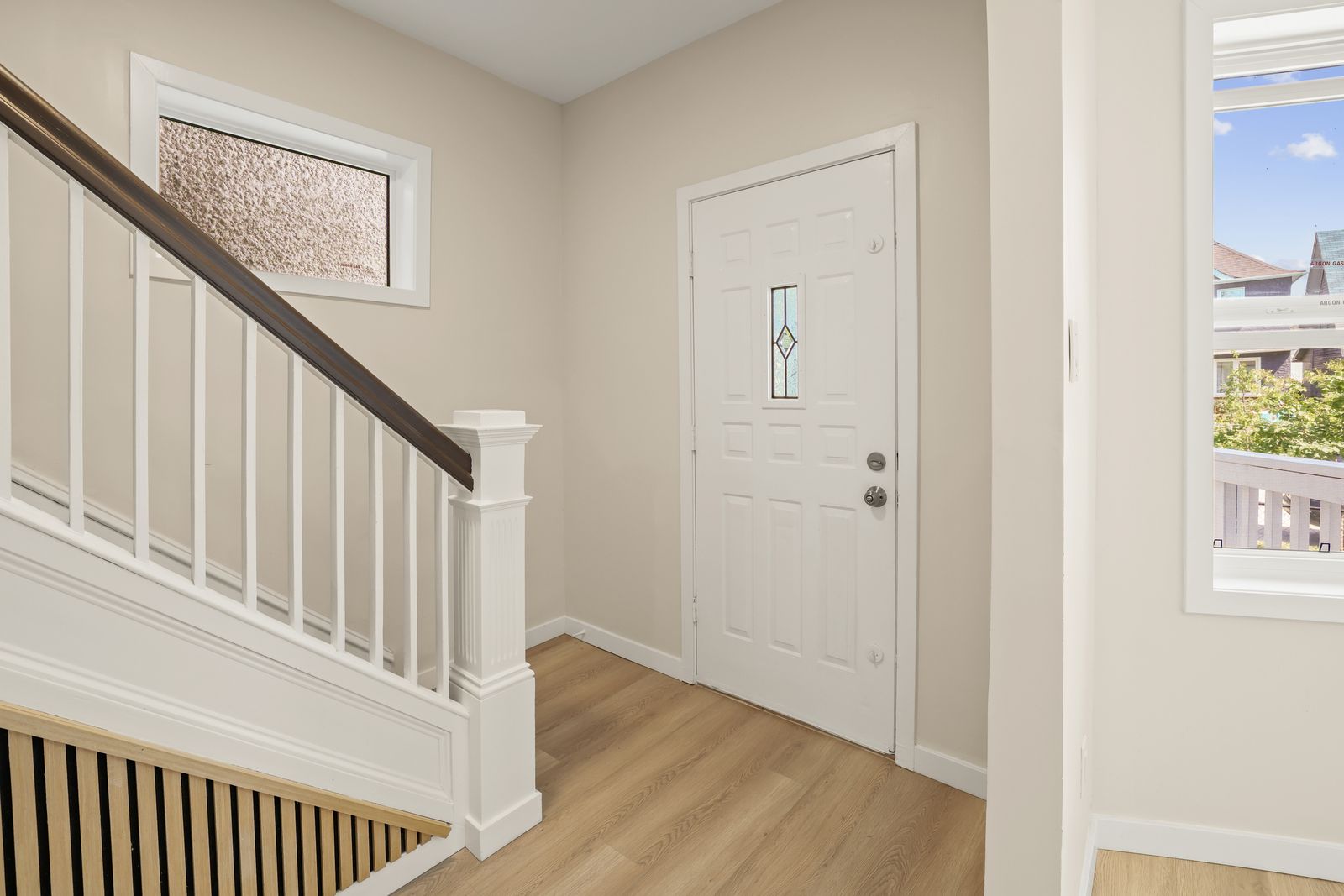 Front entry and staircase